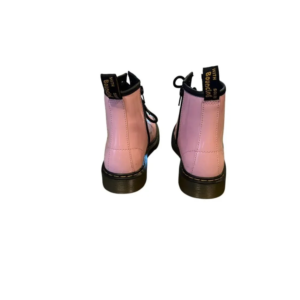 Dr Martens Junior 1460 Lace‎ Up Boots Patent Leather - Picture 2 of 5